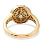 Grandidierit und Zirkon Ring 925 Silber vergoldet  ca. 1,24 ct image number 5