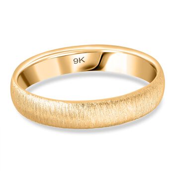 Royal Bali Kollektion- Satinierter Bandring in 375 Gold