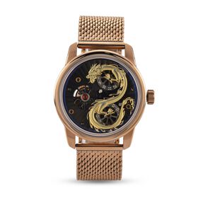 WILLIAM HUNT LIMITIERTE EDITION - Drachen Uhr Seiko Automatik Uhrwerk, 21 Jeweils, Saphir Mineralglas, 5 ATM Wasserdicht, Edelstahl