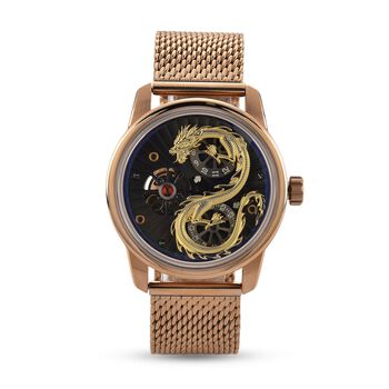 WILLIAM HUNT LIMITIERTE EDITION - Drachen Uhr Seiko Automatik Uhrwerk, 21 Jeweils, Saphir Mineralglas, 5 ATM Wasserdicht, 316L Edelstahl