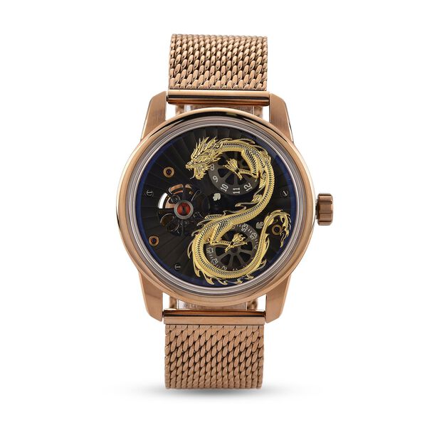 WILLIAM HUNT LIMITIERTE EDITION - Drachen Uhr Seiko Automatik Uhrwerk, 21 Jeweils, Saphir Mineralglas, 5 ATM Wasserdicht, 316L Edelstahl image number 0