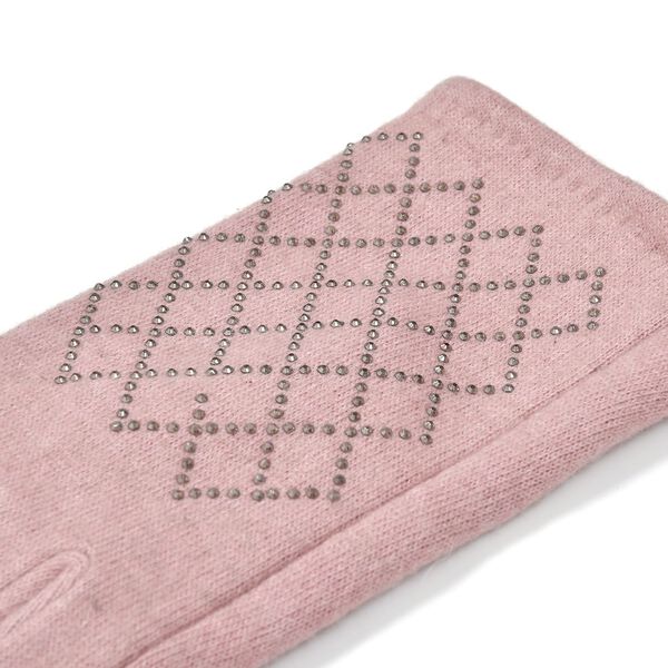 LA MAREY 2er-Set Kaschmir M&uuml;tzen und Handschuhen mit Mikropl&uuml;sch-Futter, Rosa image number 6