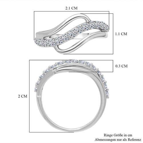 LUXURIANT DIAMOND- SGL zertifizierter SI-GH Labor Diamant Ring in 375 Weißgold - 0,50 ct. image number 4