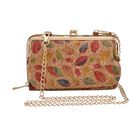 Crossbody Tasche aus Naturkork mit RFID-Schutz, 18x11 cm, Blätter