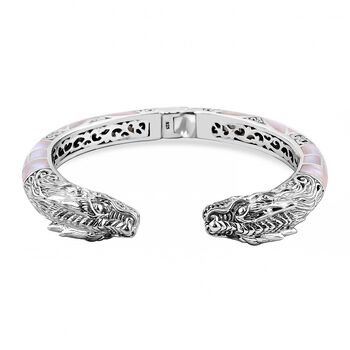 Perlmutt Armreif ca. 19 cm 925 Silber