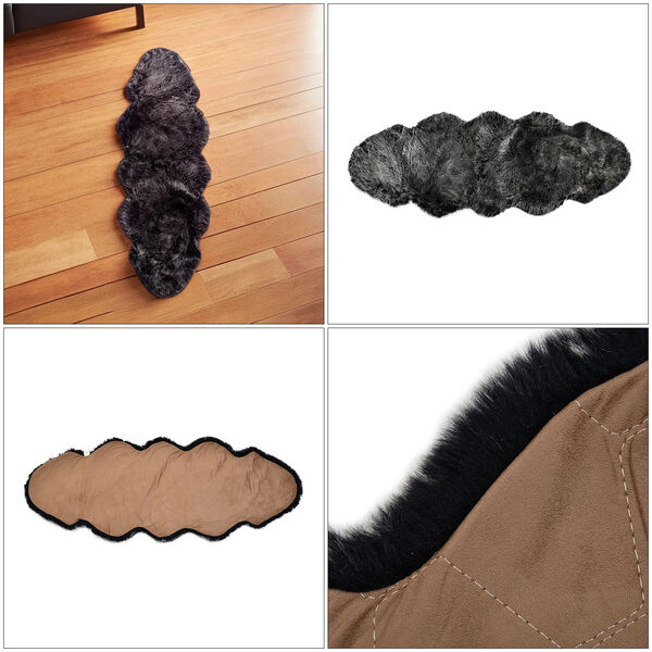 Kunstfell Teppich, schwarz image number 5