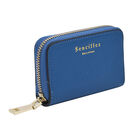 SENCILLEZ Geldbörse aus 100% echtem Leder und RFID Schutz, Größe 12x2x8 cm, Blau image number 1