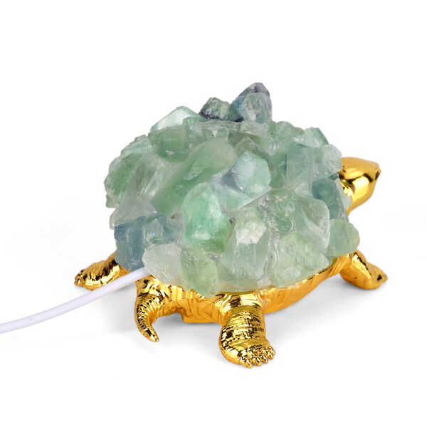 LIVMORE Leuchtende Kristallschildkr&ouml;te, Smaragd Optik, LED Licht, Gr&uuml;n image number 6