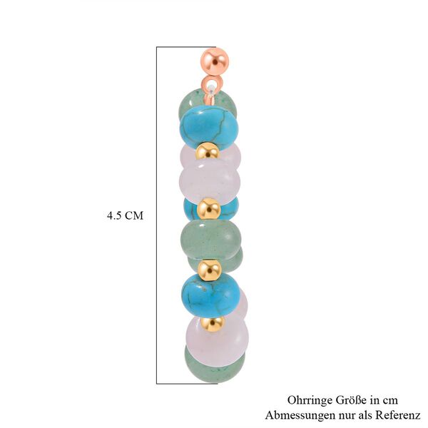 Multi-Edelstein-Ohrringe- 59 ct. image number 6