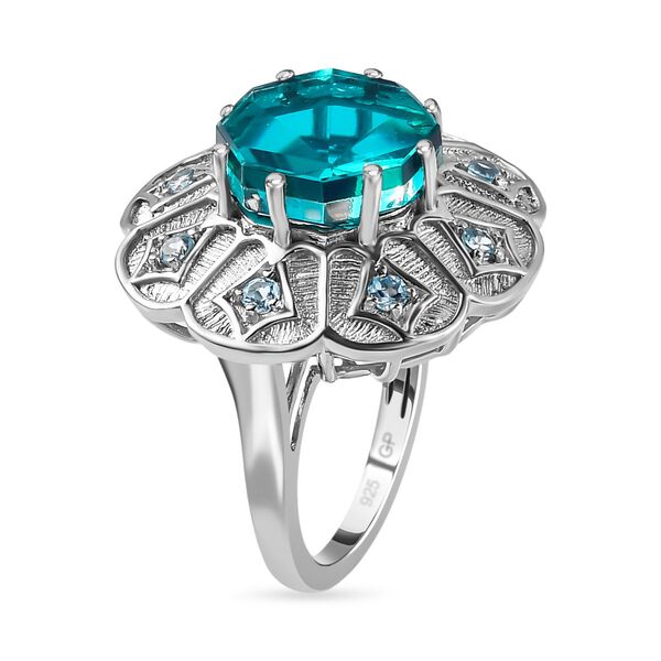 GP Italian Garden Kollektion - Capri blauer Quarz, Schweizer Blautopas und blauer Saphir-Ring - 7,47 ct. image number 5