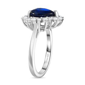 D'Joy AA Kaschmir Kyanit und Moissanit Ring - 4,52 ct.