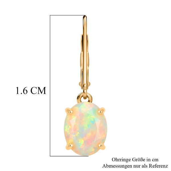 D'Joy AA nat&uuml;rliche, &auml;thiopische Welo Opal Ohrringe - 3 ct. image number 5