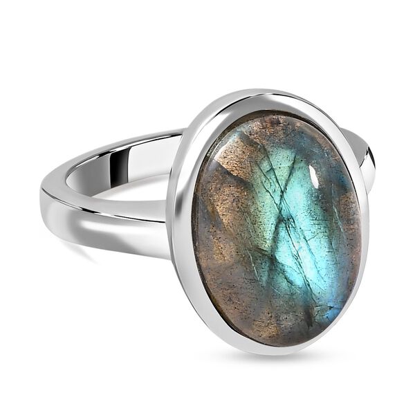 Labradorit Ring  (Gr&ouml;&szlig;e 16.00) ca. 7,08 ct