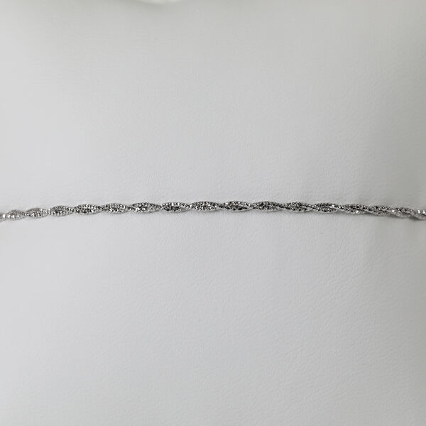 Italienisches Schlangen Pyramidenform Armband,  925 Silber rhodiniert, ca. 18 cm + 2.5 Extender, ca. 2,22g