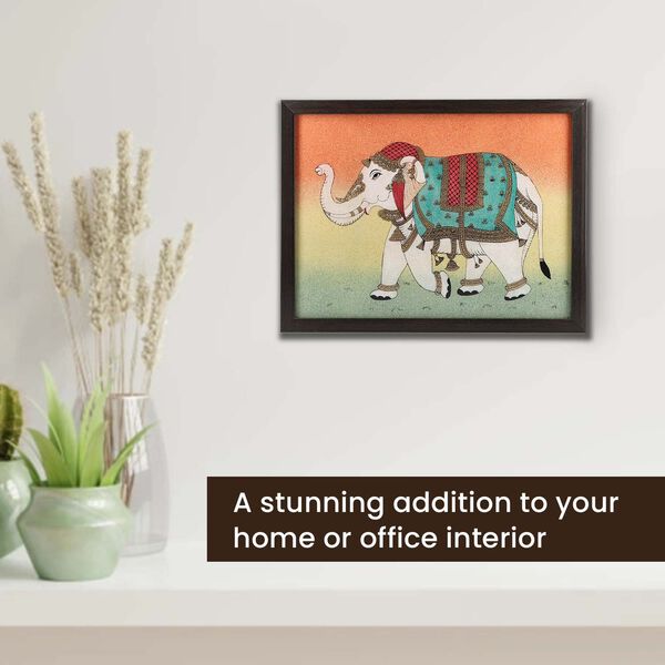 Handgefertigte Edelstein Elefant-Malerei image number 5