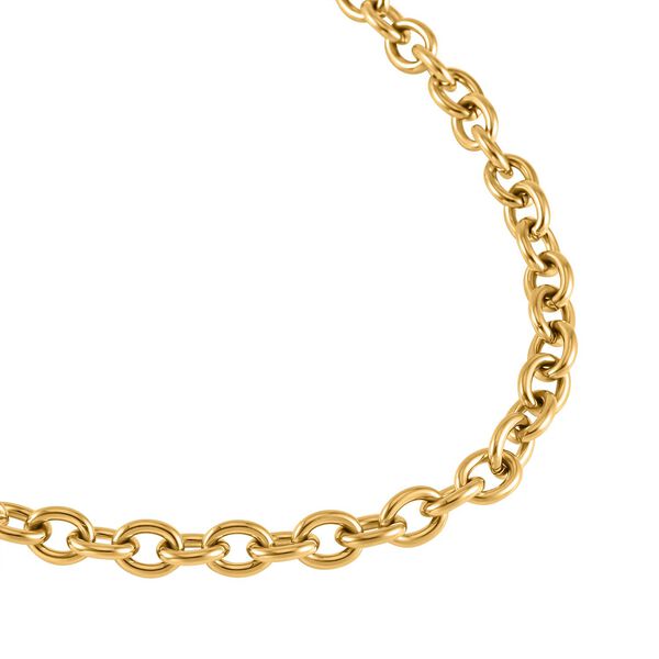 2er Set Schlangen- und Rolokette, goldfarben image number 4