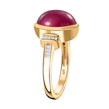AA Afrikanischer Rubin und Diamant Ring - 8,58 ct.