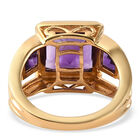 Lusaka Amethyst-Ring, 925 Silber vergoldet  ca. 3,92 ct image number 5