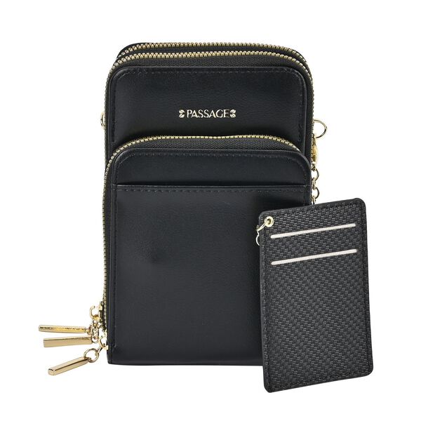 Passage Crossbody-Tasche in schwarz image number 5