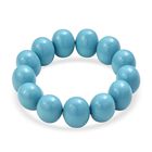 Sleeping Beauty Farbe Muschelkernperle Armband Flexibles cm Standard