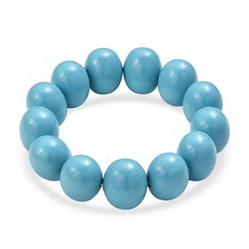 Sleeping Beauty Farbe Muschelkernperle Armband Flexibles cm Standard