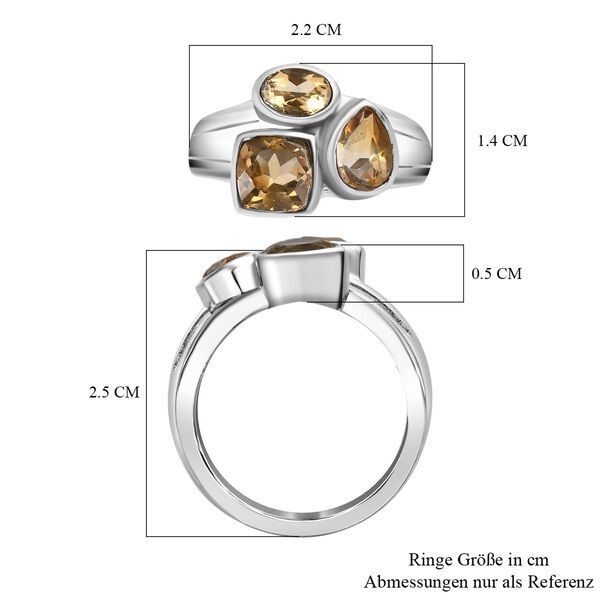 Citrin Ring Edelstahl (Gr&ouml;&szlig;e 17.00) ca. 1,99 ct image number 7