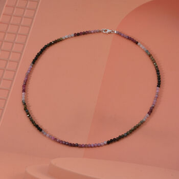 Multi-Turmalin 45cm Halskette - 50 ct.