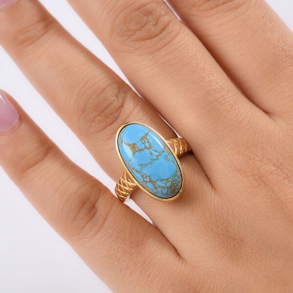 EverTrue blauer Türkis Ring - 8,70 ct. image number 2