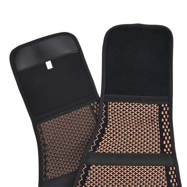 Kupferfaser Rücken und Taillen Gürtel Größe L Kompression Schwarz Kupfer image number 10