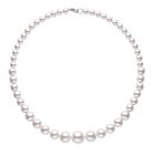 Weiße Muschelkernperle Halskette ca. 50 cm