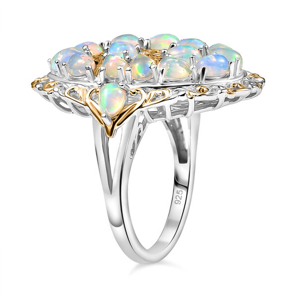 AA Nat&uuml;rlicher, &auml;thiopischer Welo Opal Ring 925 Silber rhodiniert (Gr&ouml;&szlig;e 19.00) ca. 2,08 ct image number 5