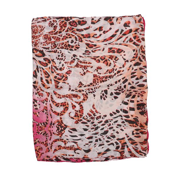 100% nat&uuml;rlicher Satin Seiden Schal, Rosa image number 5