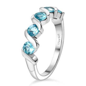 Djoy AA Betroka Blauer Apatit Meeresrauschen Ring 925 Silber rhodiniert (Gr&ouml;&szlig;e 18.00) ca. 0.99 ct