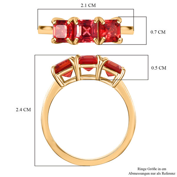 Labor Padparadscha Saphir Ring - 2,88 ct. image number 7