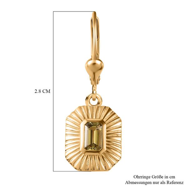 AA nat&uuml;rlicher goldener Tansanit-Ohrringe - 0,57 ct. image number 5