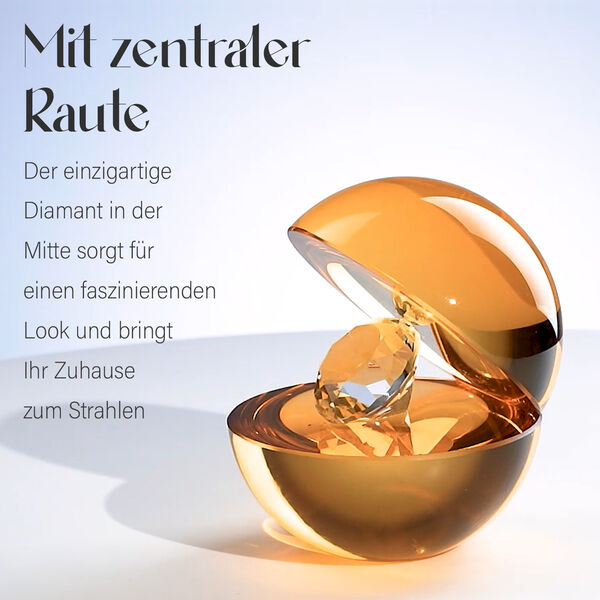 Dekoratives Glanzlicht mit Kristallkugel in Orange image number 5