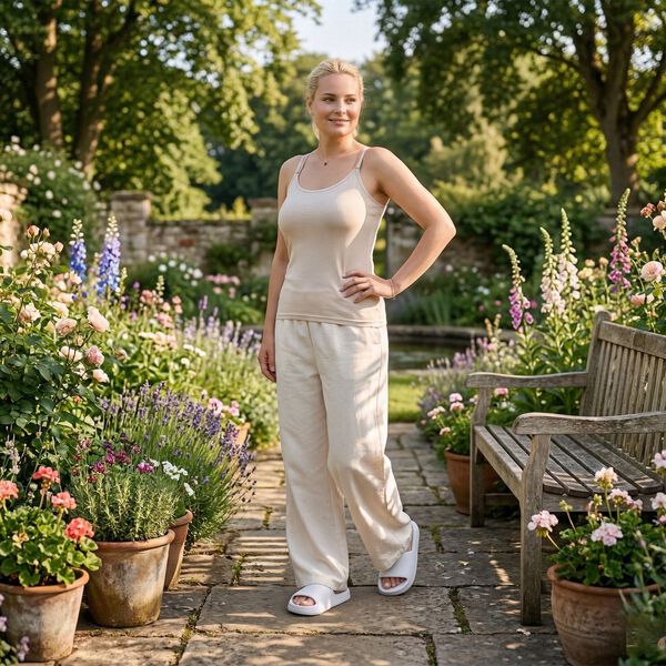  La Marey Mulberry silk vest- Khaki - Small image number 1