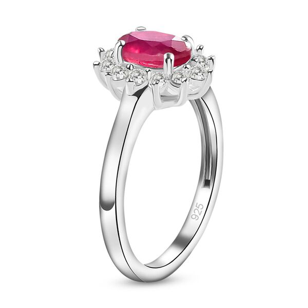 Afrikanischer Rubin und Zirkon-Ring - 1,55 ct. image number 5