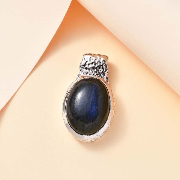 Labradorit Anh&auml;nger, Goldfarben ca. 11.93 ct image number 2