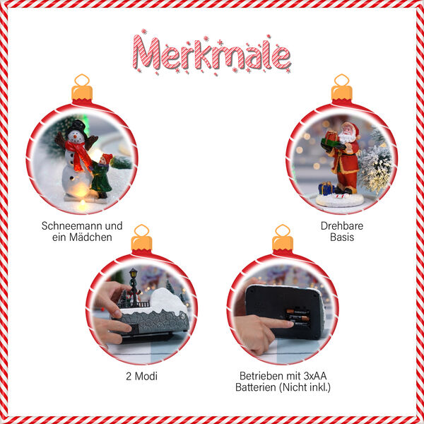 LED Musikbox Karussell mit Weihnachtsmann image number 3