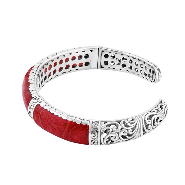 Royal Bali Kollektion- Koralle Armreif, 19cm image number 4