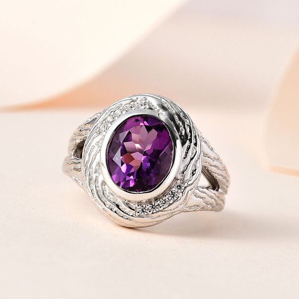 AA Mashamba Amethyst und Zirkon Ring - 2,39 ct. image number 2