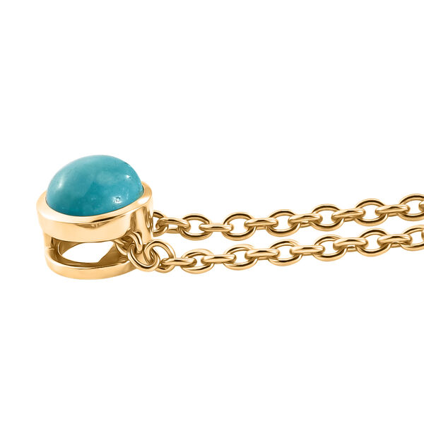 D'Joy Sleeping Beauty T&uuml;rkis Schmuckset ca. 50 cm 925 Silber 750 Vergoldet und Edelstahl 750 Vergoldet ca. 0,45 ct. image number 3