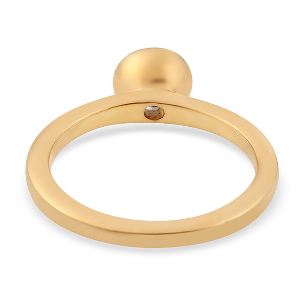 Tansanit Solit&auml;r-Ring, 925 Silber Bicolor  ca. 0,38 ct image number 6