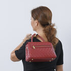 LA MAREY Crossbody Tasche aus 100% echtem Leder mit RFID Schutz und abnehmbarem Riemen, Burgunderrot image number 2