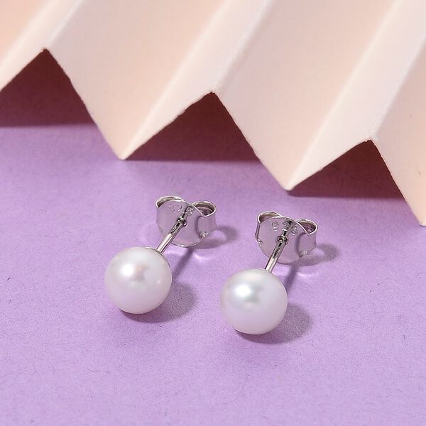 D'Joy AAA Chinesische Akoya-Perle (6-7 mm) Ohrringe 925 Silber rhodiniert image number 1