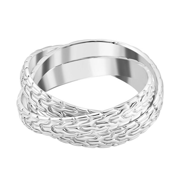 Royal Bali Kollektion - Tulang Naga Wickelring Trio in 925 Silber image number 4