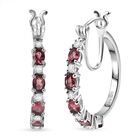 MÜNCHEN CLOSE OUT - D'Joy Cruzeiro Blush Turmalin, Moissanit Ohrringe 925 Silber rhodiniert ca. 1.85 ct