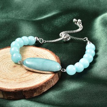 Flexibles Amazonit Bolo-Armband, 15-22 cm - 59,90 ct.