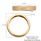 Diamant zertifiziert I2-I3 Band Ring 375 Gelbgold image number 6